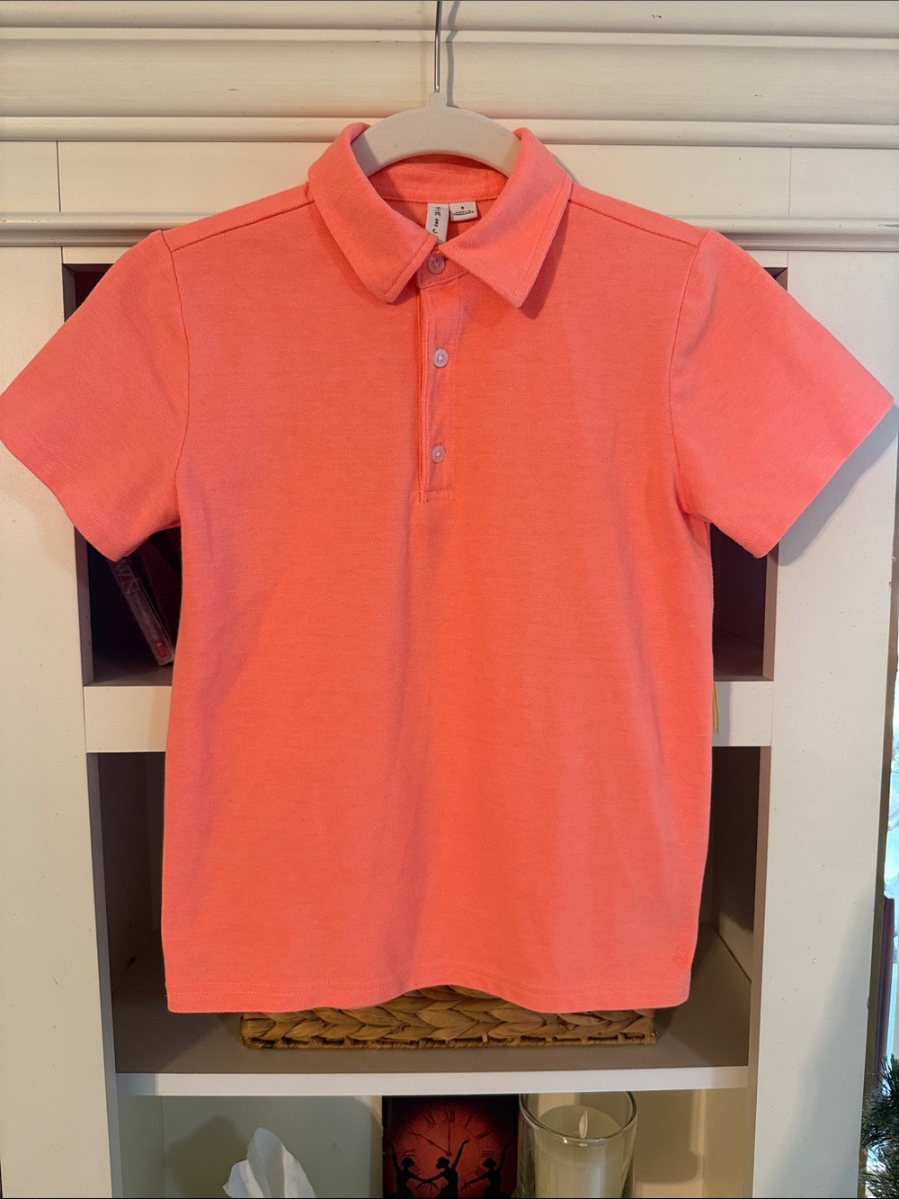 Janie and Jack Boys Melon Polo Shirt